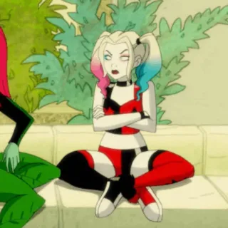 🎪 8b1af877 Harley Quinn Harley Quinn, DC Comics, hoạt hình, nhân vật, kẻ phản diện telegram sticker
