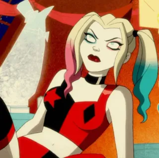 🎪 98331c22 Harley Quinn harley quinn, dc comics, hoạt hình, nhân vật phản diện, harley, quinn telegram sticker