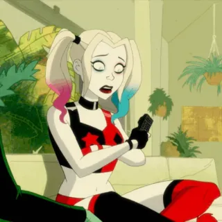 🎪 dbebac87 Harley Quinn harley quinn, hoạt hình, dc comics, phim hoạt hình telegram sticker