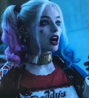 💎 e07b39fe Harley Quinn Suicide Squad Daddy's Harley Quinn, Legion Samobójców, DC Comics, złoczyńca, Margot Robbie telegram sticker