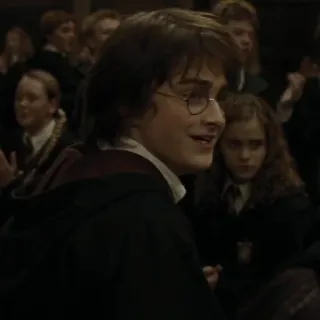 💋 1f46f6a1 Harry Potter 哈利波特, 赫敏格兰杰, 巫师, 魔法, 学校, 学生 telegram sticker