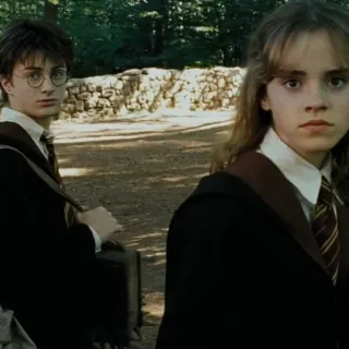 💋 61359a82 Harry Potter 哈利波特, 赫敏, 友谊, 学校, 魔法, 巫师, 丹尼尔雷德克里夫, 艾玛沃特森 telegram sticker