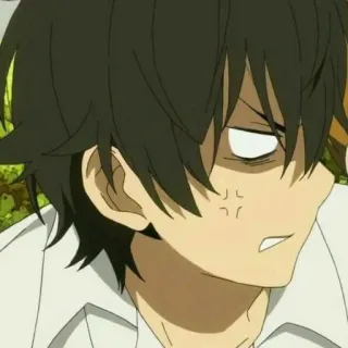 🏷 32690e94 anime, enfadado, molesto, chico, dibujos animados, expresión telegram sticker