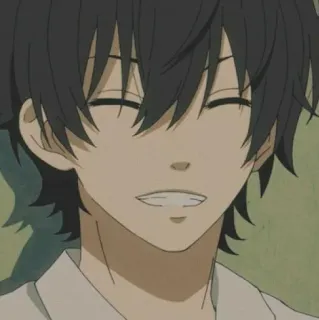 🏷 cb23d1ea anime, sonriendo, chico, personaje, animación, feliz, dibujos animados telegram sticker