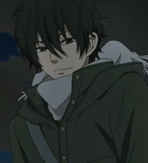 🏷 dc9ab643 Anime, Personaje, Masculino, Sudadera con capucha, Bufanda telegram sticker