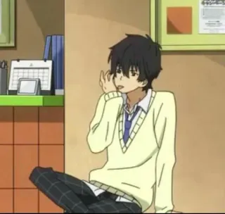 🏷 e18d5826 Anime, Personaje, Chico, Uniforme escolar, Casual telegram sticker