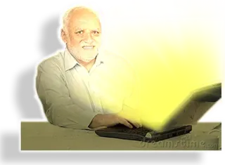 😁 4d6a8aa2 Hide the Pain Harold ミーム, ネットミーム, ハロルド, ストックフォト, 痛み, ユーモア telegram sticker