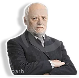 😠 d2db43c5 Hide the Pain Harold ミーム, ネットミーム, 苦痛を隠すハロルド, ハロルド, ストックフォト, 男, スーツ telegram sticker