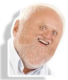 😀 ec26b4f1 Hide the Pain Harold ミーム, ネットミーム, ストックフォト, 面白い, ユーモア telegram sticker