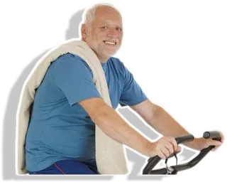 "Hide the pain" Harold with proper alpha telegram stickers