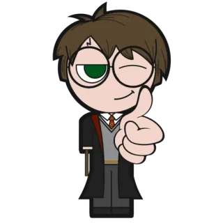 👍 b0721218 Harry Potter Harry Potter, wizard, magic, character, fan art, book, movie whatsapp sticker