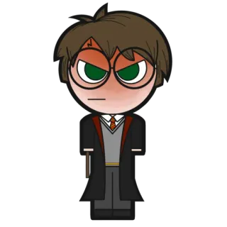 😡 fcbb6633 Harry Potter harry potter, wizard, magic, cartoon, angry, character, potion whatsapp sticker
