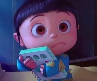 😫 369201d4 Agnes Despicable Me 艾格尼丝, 神偷奶爸, 卡通, 角色, 女孩, 电影 telegram sticker