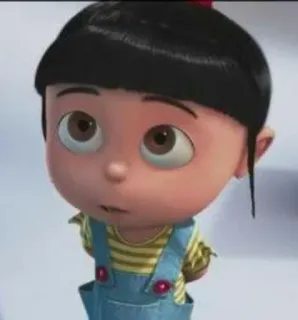 😇 e933feb3 Agnes Despicable Me 艾格尼丝, 神偷奶爸, 卡通, 可爱, 女孩, 动画 telegram sticker