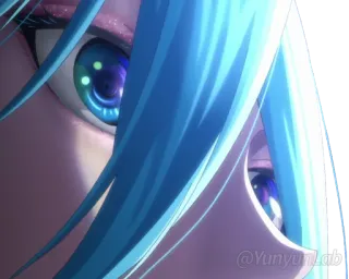 ✨ 7561fee3 @Yunyur.db animé, yeux, art, manga telegram sticker