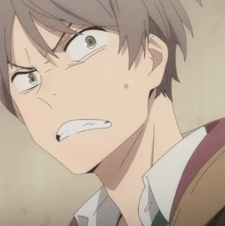 💵 17567371 アニメ, 男の子, 怒り, 表情, ポートレート telegram sticker