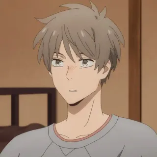 💵 4c671291 アニメ, 男性キャラクター, 白髪, アニメ 男の子, 無表情, カートゥーンキャラクター telegram sticker