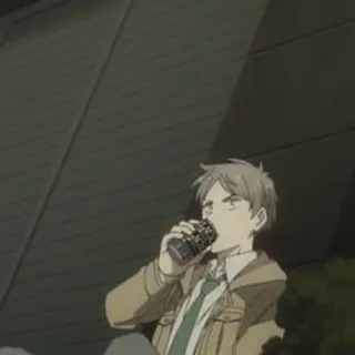 🔦 07f2fad8 アニメ, 飲む, 人, ソーダ telegram sticker