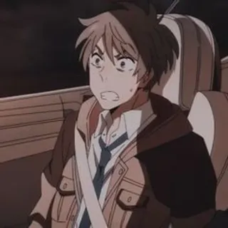 🔦 080d1c11 アニメ, ショック, 男性, 学生 telegram sticker