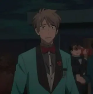 🔦 1507d114 アニメ, キャラクター, 男, タキシード, アニメーション, ポートレート telegram sticker