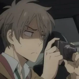 🔦 58860889 アニメ, 男, カメラ, 写真 telegram sticker