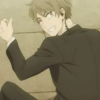 🔦 9ba77ac5 アニメ, 男, スーツ telegram sticker