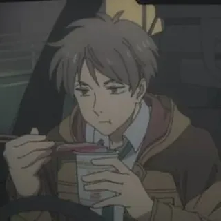 🔦 aae50fb5 アニメ, 食事, 男, 車, 麺, ポートレート telegram sticker