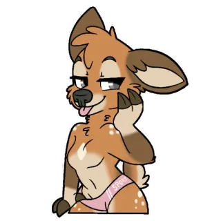 💖 c5a8206f SPORTS 拟人化, 鹿, 兽人, 卡通, 动物 telegram sticker