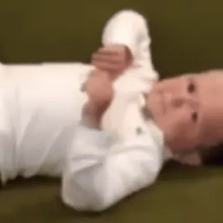 🍽 9e48b751 baby, child, white, lying down, couch telegram sticker