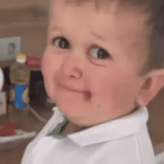 😜 02811773 Hasbulla Мем, Смешно, Хасбик, Интернет мем, Вирусный, Лицо telegram sticker