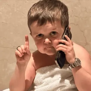 ☝ 58cb13c9 Hasbulla Хасбулла, Мем, Мини Хабиб, Телефон telegram sticker