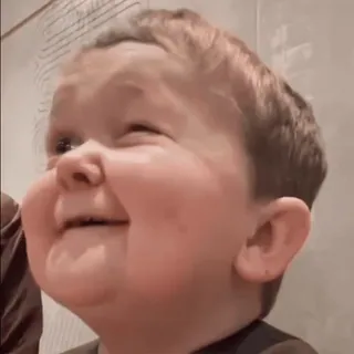 😉 a1a7d9cd Hasbulla Magomedov мем, смешно, интернет-персона, Хасбик, улыбка, милый telegram sticker