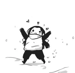 🤩 64daaebe Q版, 雪, 可爱, 卡通, 冬天, 角色 telegram sticker