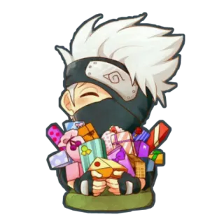 🎁 8d55dac6 Kakashi Naruto Anime, Kakashi, Naruto, Geschenke, Cartoon telegram sticker