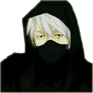 😕 ea5c0d0a Anime, Charakter, Kapuze, Maske telegram sticker