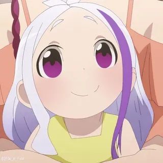 🙂 b872b9fd anime, girl, child, cartoon, cute, smiling telegram sticker