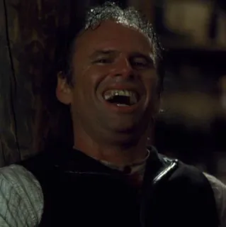 🎗 022ce201 uomo, ridere, sorriso, vecchio west, attore telegram sticker