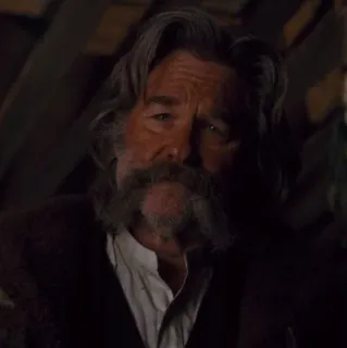 🎗 4f3d757b uomo, ritratto, Kurt Russell, attore, peli sul viso, vecchio telegram sticker