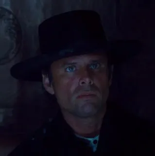 🎗 d4e34f14 uomo, ritratto, cappello, western, attore telegram sticker