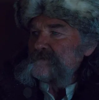 🎗 ec2f96b8 uomo, cappello di pelliccia, baffi, barba, vecchio telegram sticker