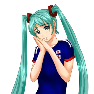 ☺️ 469396e3 Hatsune Miku Anime, Manga, Vocaloid, Hatsune Miku, Japanisch, Weiblich whatsapp sticker