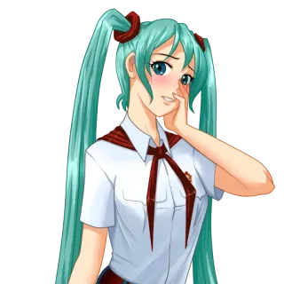 Hatsune Miku (Everlasting Summer) (Part 1) telegram stickers