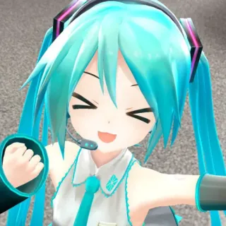 🐈 fa67093d Hatsune Miku Anime, Vocaloid, Muzyka, Kawaii, Wirtualny Idol telegram sticker