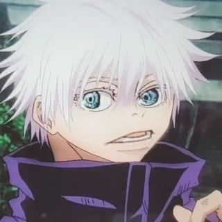 🤓 a9f63225 Gojo Satoru Jujutsu Kaisen アニメ, マンガ, 五条, 悟, 呪術廻戦, キャラクター, 白髪, 呪術師 telegram sticker