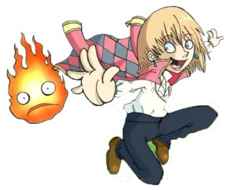 🤪 4188637f Howl Howl's Moving Castle Anime, Naklejka, Ruchomy Zamek Hauru, Fantasy, Postać telegram sticker
