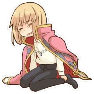 😭 cd5ddab0 Howl Howl's Moving Castle Anime, Studio Ghibli, Chibi, Płacz, Smutny telegram sticker