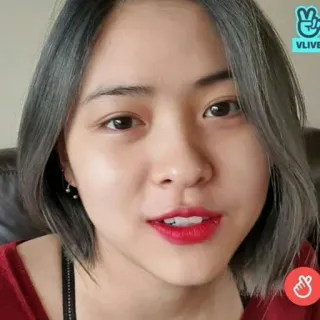 🥣 f147263b VLIVE k-pop, orang, wanita, selfie, potret telegram sticker