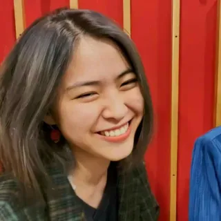 😁 ffd096a5 orang, wanita, tersenyum, potret, asia telegram sticker