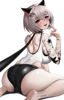 Havoc-chan @Anak_kucing_stiker telegram stickers