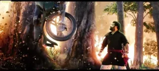 👀 9565ae29 动作, 暴力, 摩托车, 男人, 森林 telegram sticker